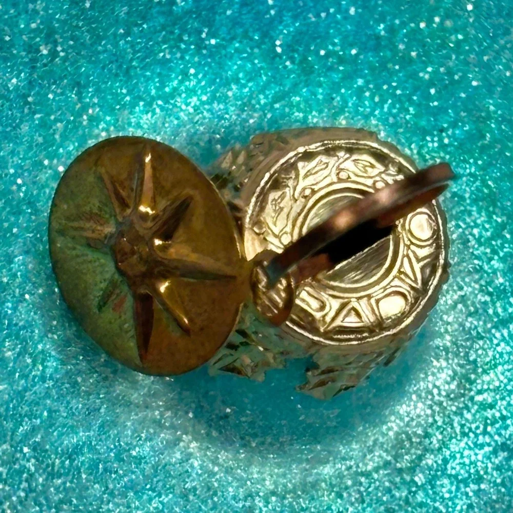Vintage Christopher Radko Christmas Ornament Large Ball Frosted Aqua 5
